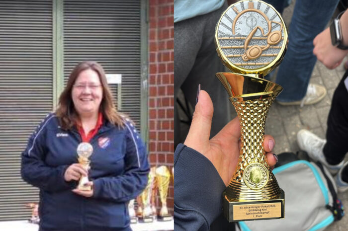 1.Platz im Sprint-Mehrkampf in Kiel für Miriam!